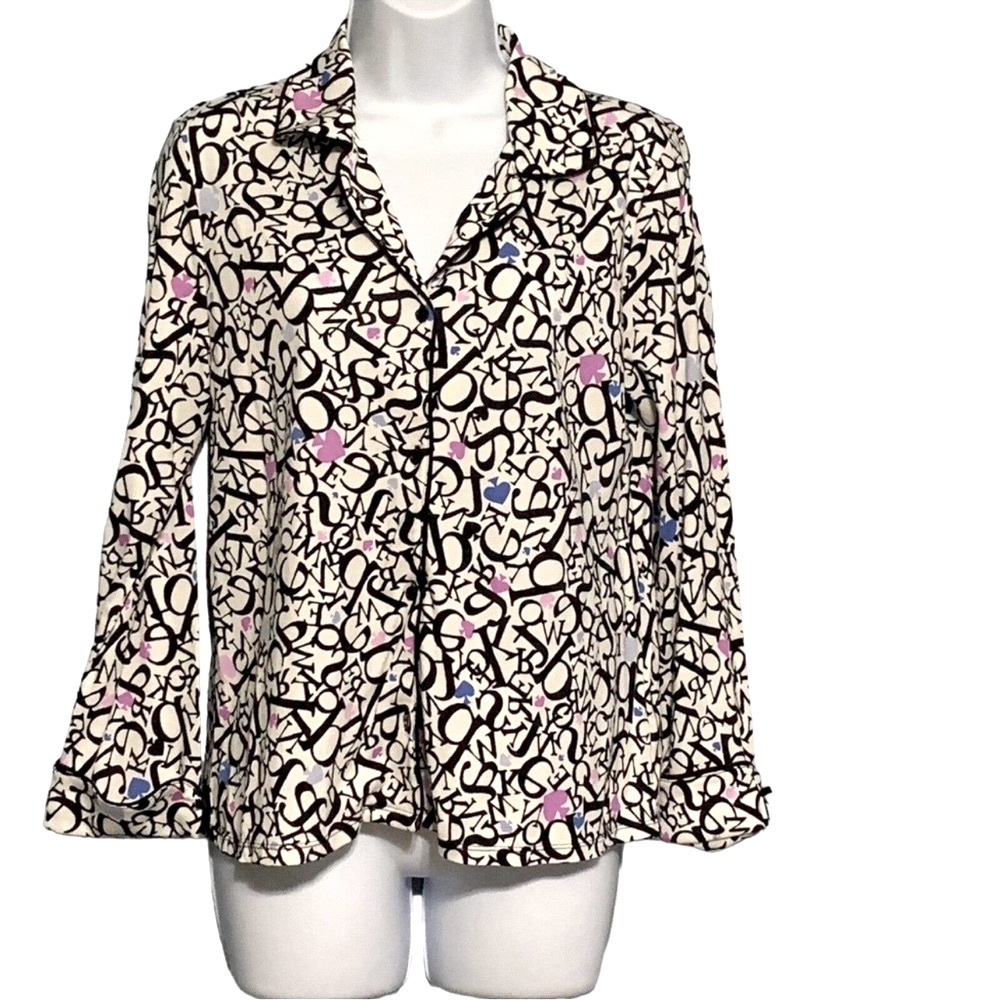 NWOT Kate Spade ♠️ New York Dream a Little Dream Sleep Shirt Cotton Modal Size S